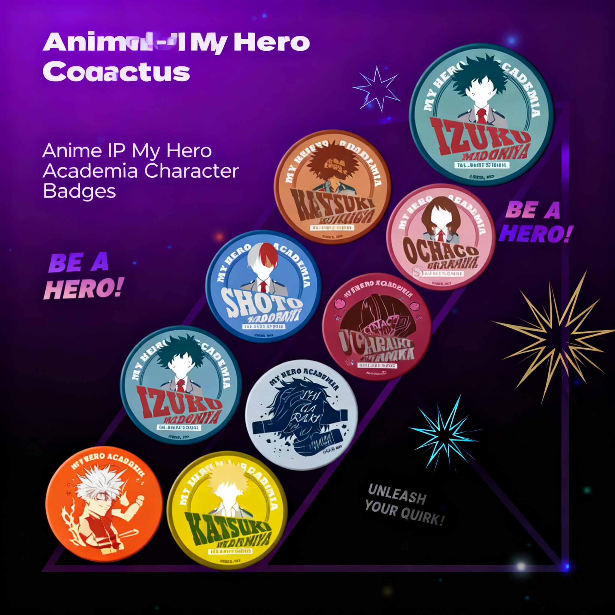 Anime Merchandise Types - My Hero Academia Anime Badges Shigaraki