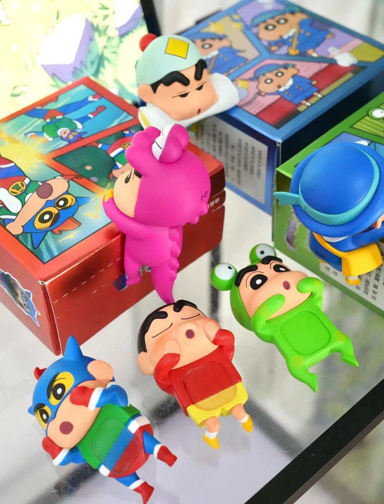 Figure Display Box - 6pcs Anime Figure Xiaoxin Screen Lying