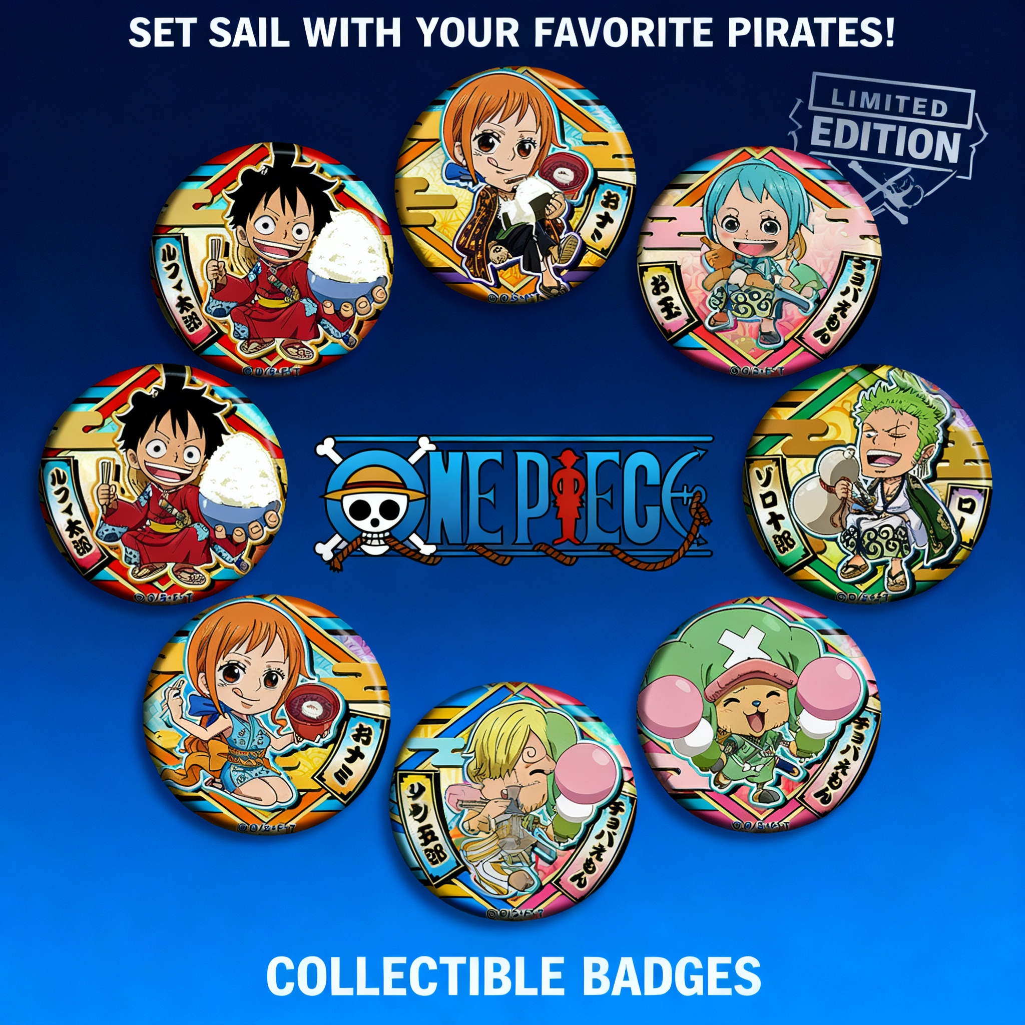 Luffy Anime Merchandise - ONEPIECE Anime Badge Pin Luffy Pendant