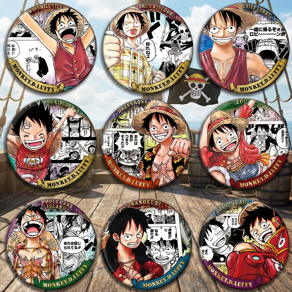 Luffy Anime Merchandise - One Piece Anime Luffy Cosplay Pin