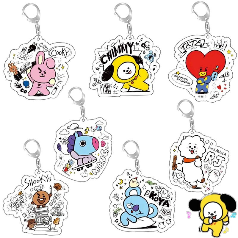 BT21 anime cartoon cute acryli – Anime Merchandise Wholesale recenzja i cena