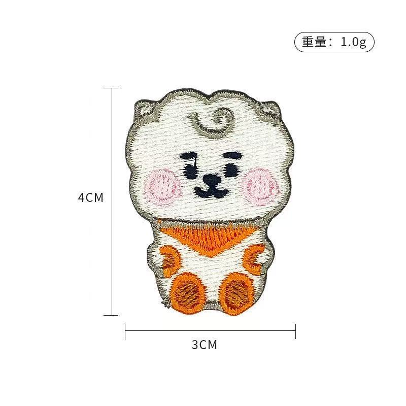 BT21 cartoon cute embroidered  – Anime Merchandise Wholesale recenzja i cena