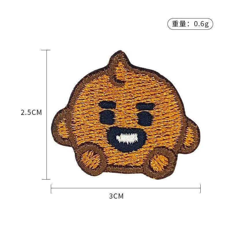 BT21 cartoon cute embroidered  – Anime Merchandise Wholesale recenzja i cena